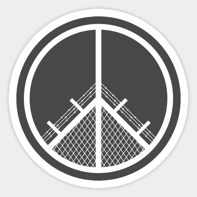 Peace or Die Sticker by SeminalDesigner